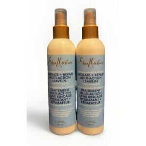 SheaMoisture Manuka Honey Yogurt Hydrate Repair Leave-In Conditioner 8oz Lot 2